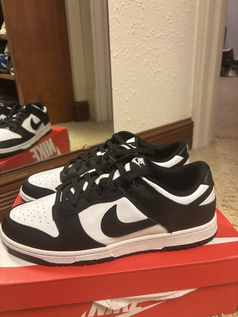 Nike Dunk Low Panda Men's Low Top Lace-Up Sneakers Black White