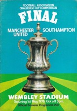 Manchester United v Southampton. FA Cup Final. 1975-1976