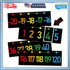 Number Line for Classroom Wall 20 to 120 Math Learning Bulletin Board Poster