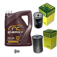 Inspektionspaket 5L Mannol Energy 5W-30 FüR VW Golf II 1.8I Cat Scirocco 1.8