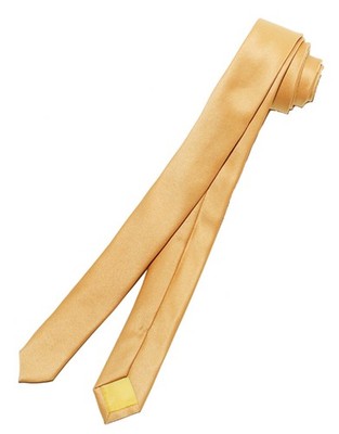 COVONA Narrow NeckTie EXTRA Skinny APRICOT Thin Men's Neck Tie 1.5'' Wide