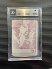 2019 Topps Update Printing Plate Magenta 1/1 Vladimir Guerrero Jr. US62 BGS 7