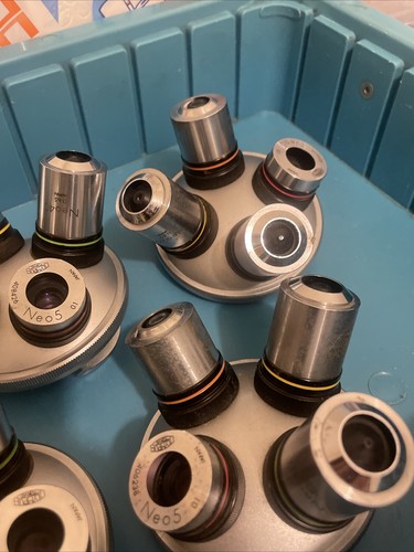 Olympus Microscope Turret with Neo 5, 10, 20, 40 objectives - Picture 5 of 6