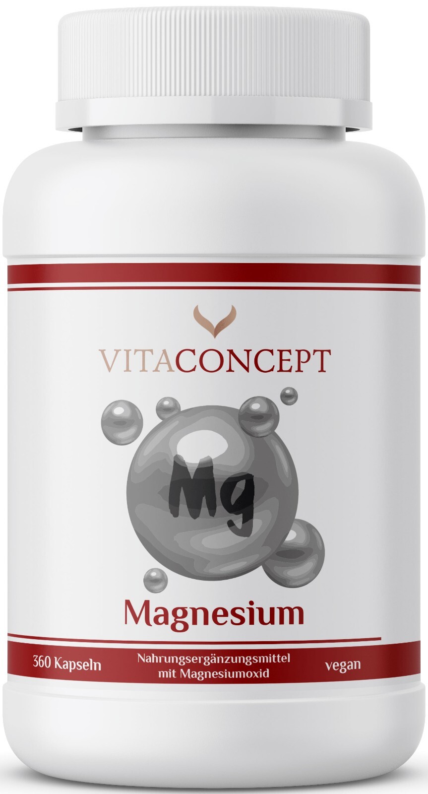 Magnesiumoxid I 360 Kapseln I 660mg (400mg elementares Magnesium) pro Kapsel