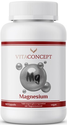 Magnesiumoxid I 360 Kapseln I 660mg (davon 400mg elementares Magnesium / Kapsel)