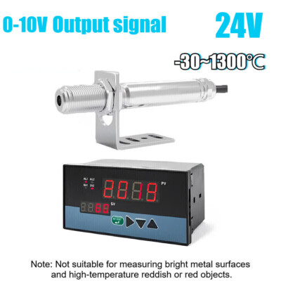 0-10V 24V Infrared Thermometer Sensor Non-contact Temperature Tool W/ Controller
