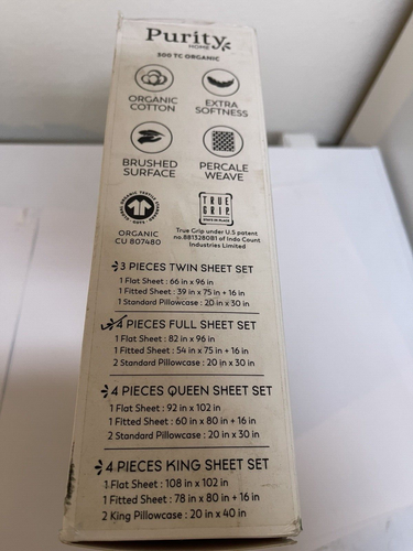 Purity Home Bio-Baumwolle komplettes Lakenset/dunkelgrau 11-31820 Shirley 300 Fäden - Bild 3 von 6