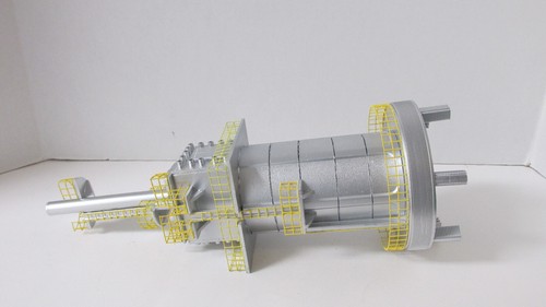 Ho,1:87 scale,oil heater component,scratch built,plastic & metal,silver & yellow - Picture 6 of 24