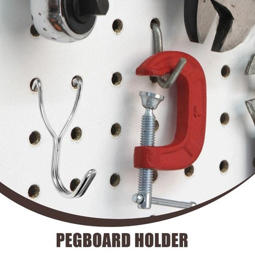 10Pcs Peg Board Hooks Stainless Steel Pegs Hanging Board Hole Hooks Home Storage - Picture 7 of 14