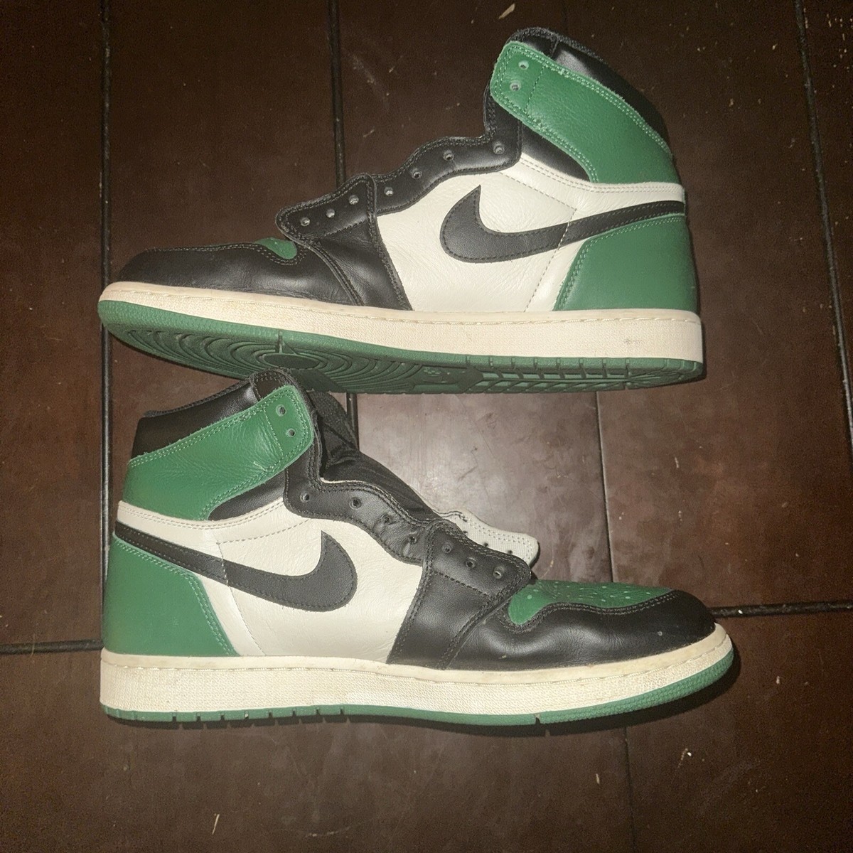 Size 13 - Jordan 1 Retro High OG Pine Green 2018 191888666409| eBay