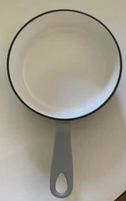 FIGMINT Skillet Sauce Pan 6 inch Sage Green Enamel Cast Iron Oven Safe Hand Wash