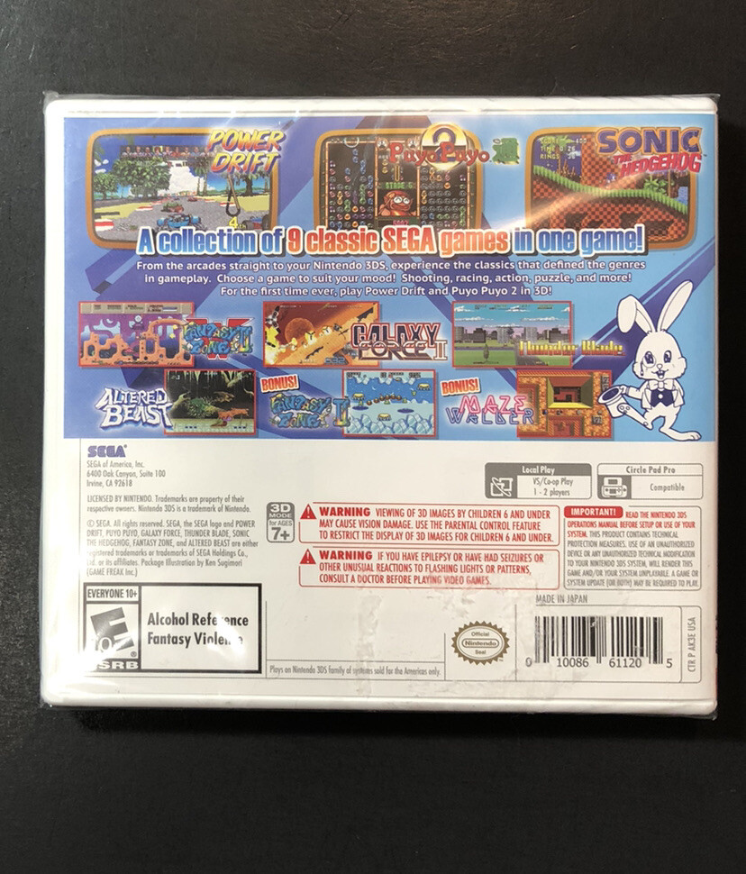 Sega 3D Classics Collection (3DS) NEW 10086611205| eBay
