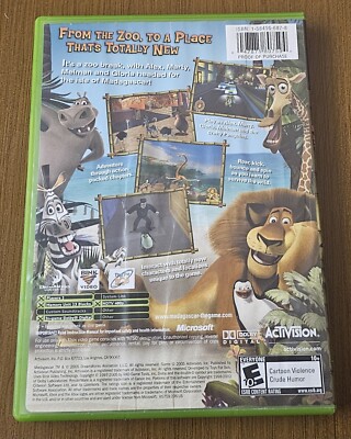 Jeu XBOX Madagascar – DreamWorks – Version PAL – Bon État – Testé Et Nettoyé – Compatibilité à Vérifier