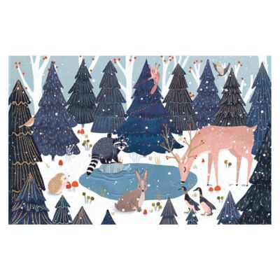 Magical Pond Goldfolie Petite Christmas 8 Karten 150 x 90 mm Roger la Borde
