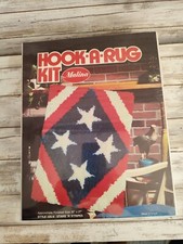 New Hook A Rug Kit Malina Stars N Stripes 20 x 27 Patriotic America Sealed