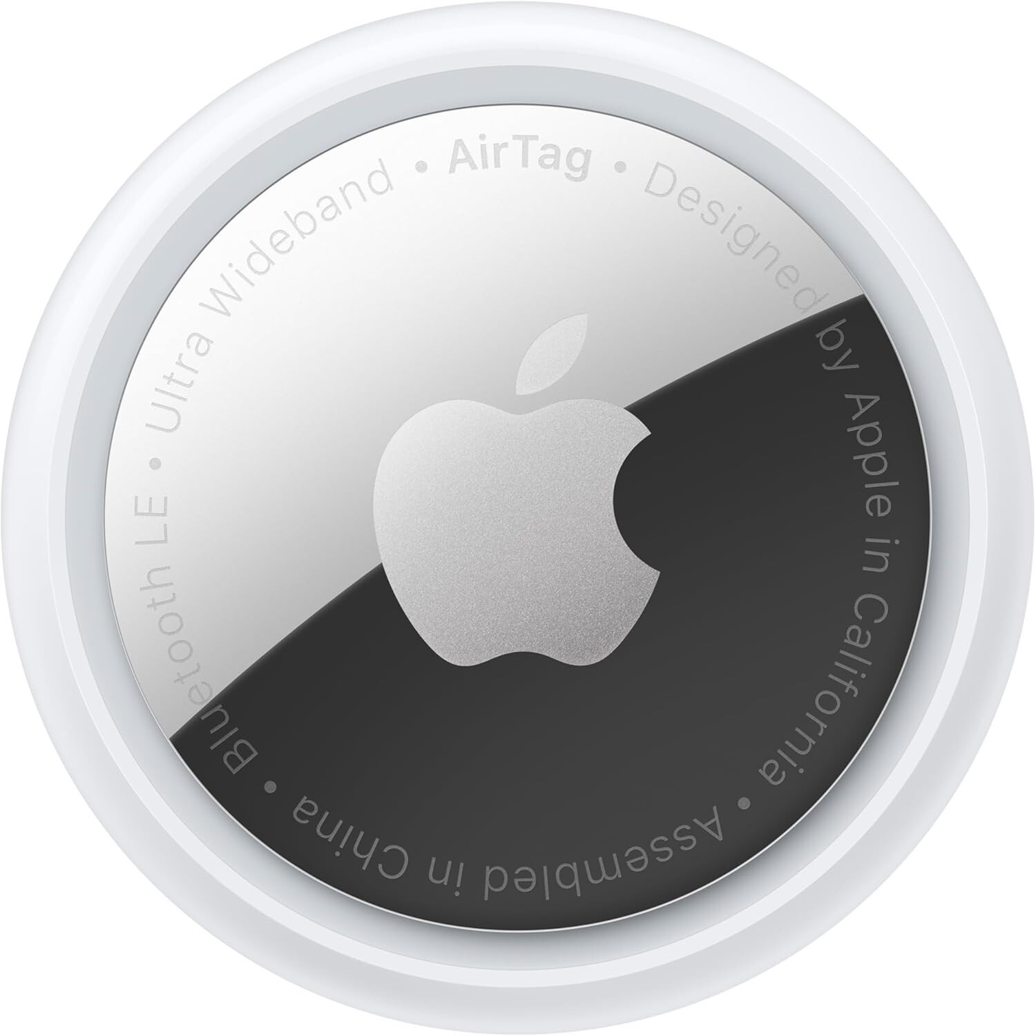 Silver Apple AirTag for Effortless Tracking and Security