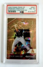 2020 PANINI PRIZM DP BURGUNDY ICE SPENCER TORKELSON RC! 1/23! PSA 8! 1/1! FIRST!