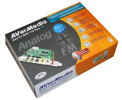 Capture video TV tuner AverMedia MCE 116 Plus (M116), Windows 10, NEW