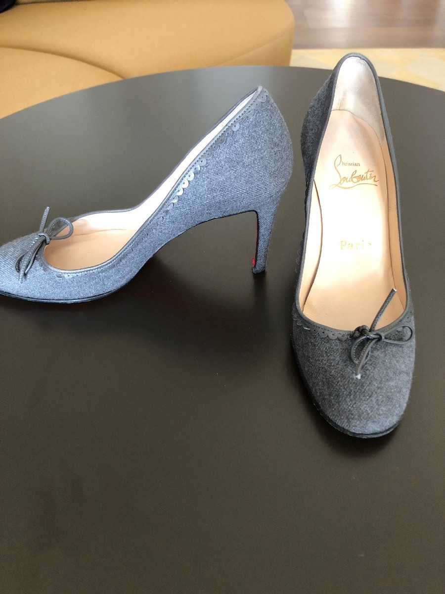 Authentic Christian Louboutin Gray 36.5 | eBay