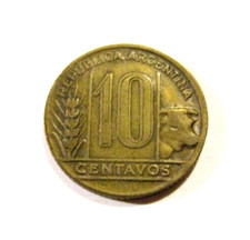 Argentina 1950 10 Centavos Coin