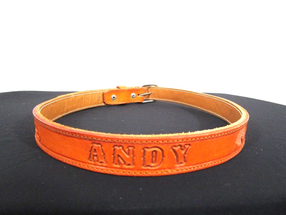 Cinturón Western de cuero marrón "Andy" con hebilla plateada para jóvenes talla 30 Foto 3 de 4