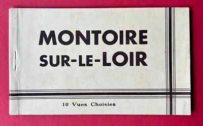 Leporello Album with 10 x Postcards Montoire-sur-le-Loire City Views (148424