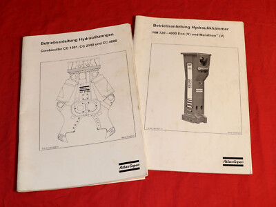 Betriebsanleitung Atlas Copco Hydraulikzangen Combicutter CC, Hydraulikhämmer HM