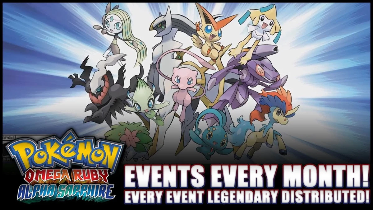 Pokémon Ultra Sun And Moon 20th Anniversary Mythical Event Pokemon