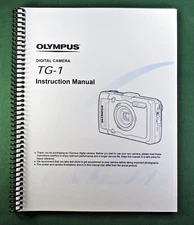 Olympus TG-1 Instruction Manual: 89 Pages with Protective Covers!