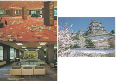 Japan Postcards Ginza at Night Royal Hotel Osaka Osaka Castle Unused