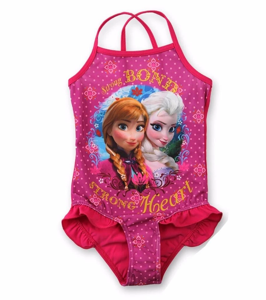 FROZEN Maillot de bain rose 1 pièce LA REINE DES NEIGES - enfant fille - - Photo 1/1