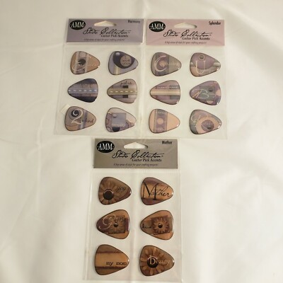 Studio Collection Guitar Pick Accents Stickers Crafting Harmony Splendor Mother 