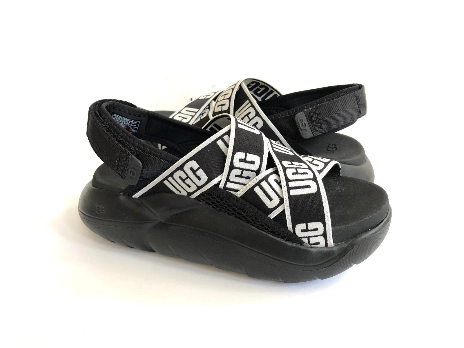 UGG LA CLOUD SLINGBACK RUNNER SANDALO PLATFORM NERO US 7 5 EU 38 5 UK 5 5