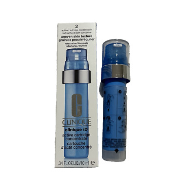 Clinique ID 2 Active Cartridge Concentrate Uneven Skin Texture Retexture  .34oz