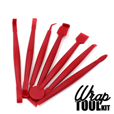 SG Car Wrap Tool Kit - 7-teilig / Mini / Micro Rakel Set / Folierung / Autofolie
