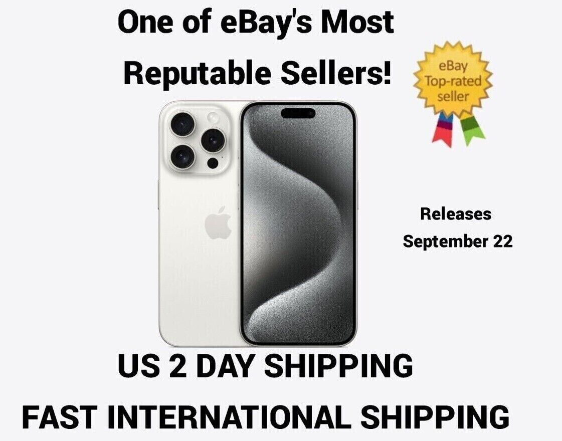 Apple iPhone 15 Pro Max 1TB White Titanium Physical Sim Tray - Fast  Shipping✈️ 195949115950