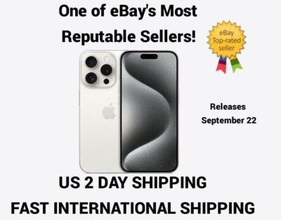 Apple iPhone 15 Pro Max - 1 TB - White Titanium (Unlocked