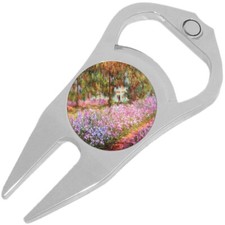 The Artist Garden at Giverny Golf Ball Marker Divot Repair Tool Bottle Opener