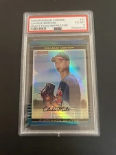 Charlie Morton 2002 Bowman Chrome Draft Picks Refractor Psa6
