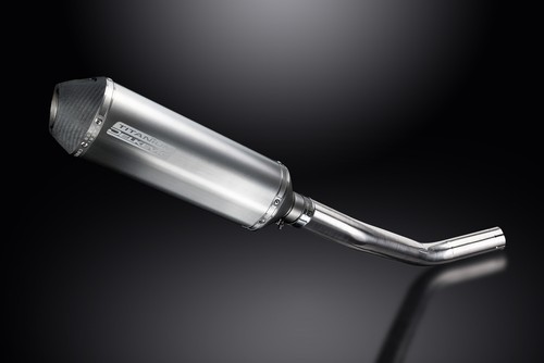 Suzuki GSXR600 GSX-R600 06-07 Slip On 13.5" X-Oval Titanium Exhaust Muffler Kit - Picture 2 of 5