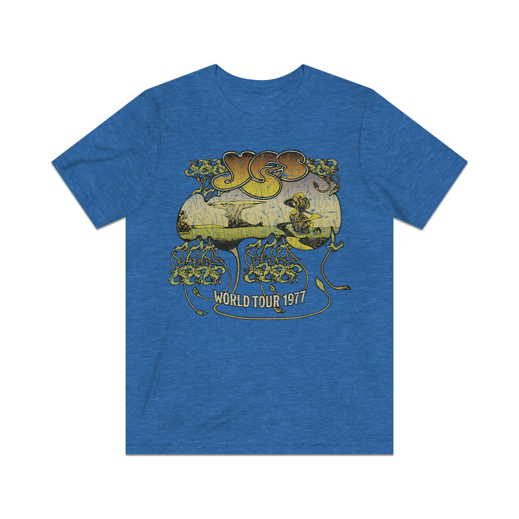 Yes World Tour 1977 Vintage Men's T-Shirt | eBay