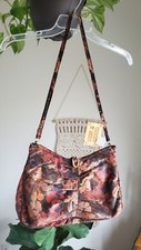 Vintage 70s NWT Cottage Core Carpetbags America Velvet Purse Boho HIPPIE HIPPY