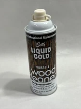Vintage Scott's Liquid Gold Wood Cleaner & Preservative Pourable Top Non Aerosol