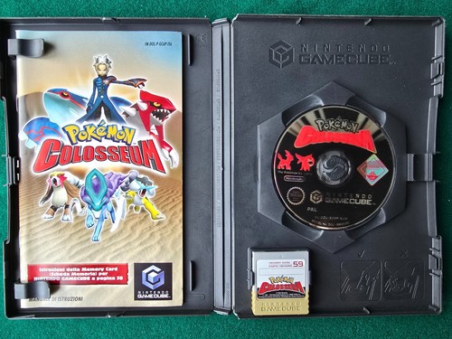POKEMON COLOSSEUM NINTENDO GAMECUBE PAL ITA COMPLETO MEMORY CARD+VIP POINT RARO - Imagen 3 de 6