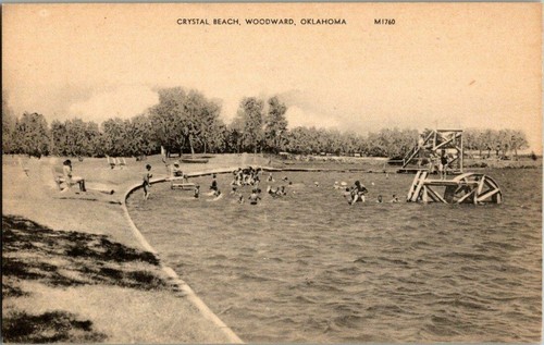 1940'S. CRYSTAL BEACH, WOODWARD, OKLA. POSTCARD QQ13