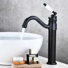 Black Brass 360  Swivel Basin Mixer Sink Kitchen Faucet Tap Ceramic Handle US