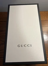 Gucci Empty Shoe Gift Box Black & White 14.5 x 8.25 x 5.25 (BOX ONLY)