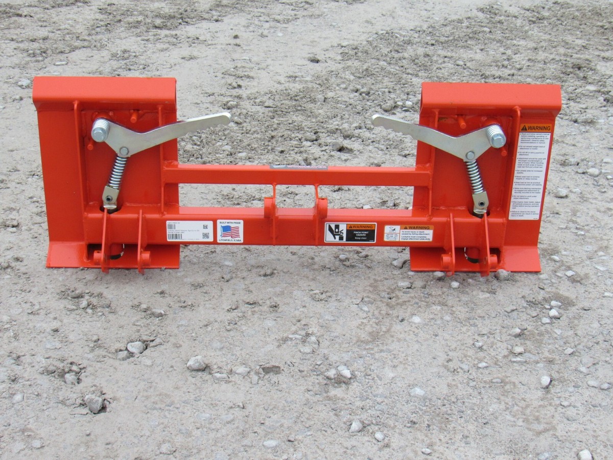 Kubota LA240 and LA243 Tractor Loader to Skid Steer Quick Attach