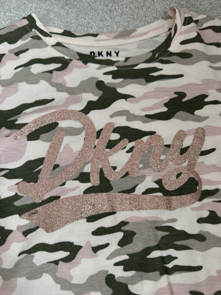 TK Maxx DKNY Girls Trendy Tshirt & Leggings Set Age 5 6 Years