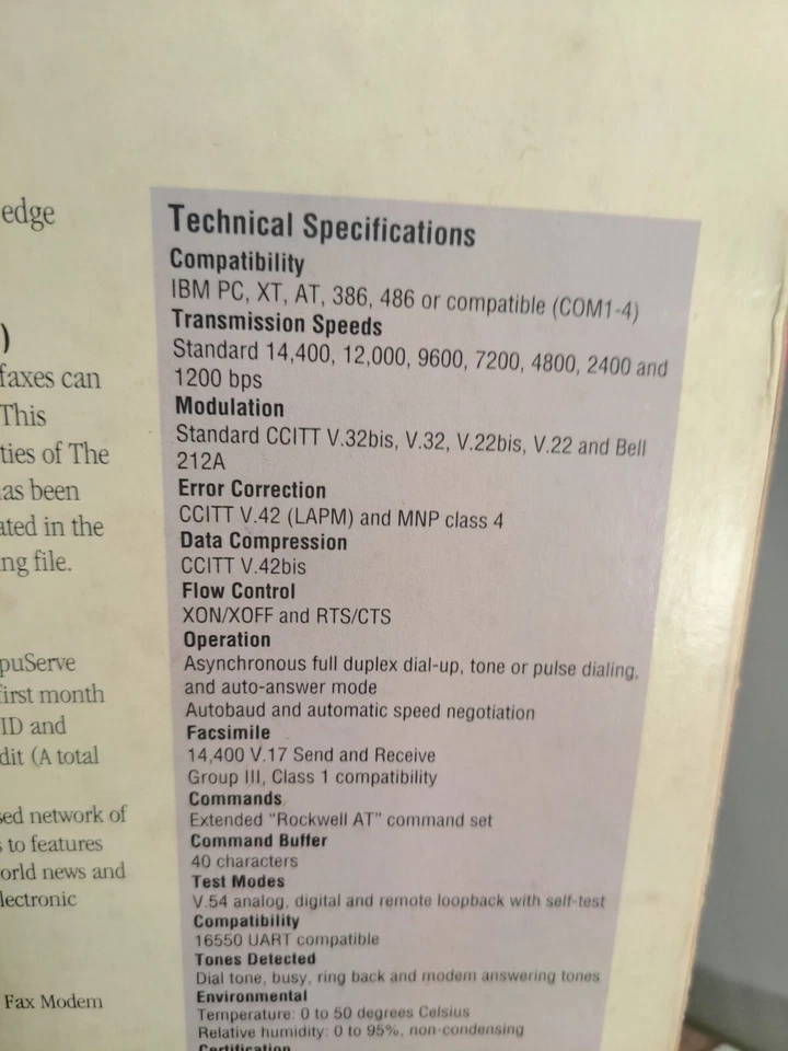Xtend The Chameleon Upgradable Fax Modem 14.4 ISA Modem Card w/ discs 600-002001 - Image 3 of 4